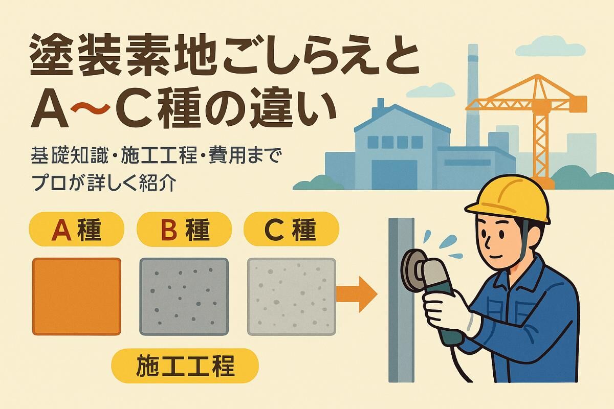 塗装の素地ごしらえとは基礎知識とA種B種C種の違いや施工手順・料金相場まで徹底解説