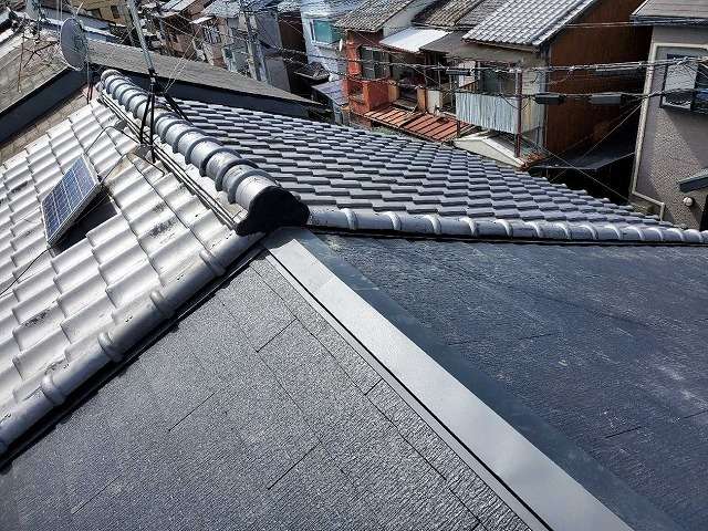 屋根の吹き替え工事